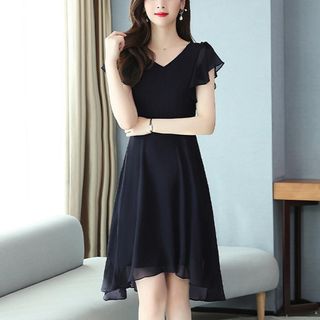 Váy trung niên cho mẹ bigsize cao cấp dự tiệc sang trọng thiết kế dáng suông đẹp - L163 Nữ Dress