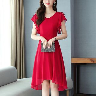 Váy trung niên cho mẹ bigsize cao cấp dự tiệc sang trọng thiết kế dáng suông đẹp - L163 Nữ Dress
