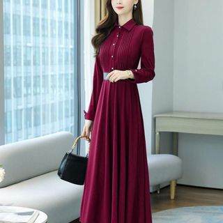 Đầm trung niên sang trong cho mẹ bigsize dự tiệc thiết kế dáng suông đẹp cao cấp - MD126