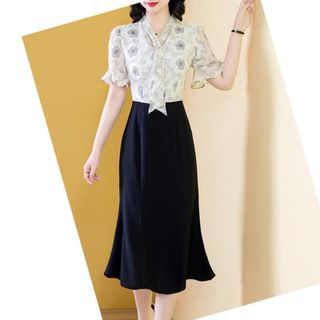 Đầm dự tiệc sang trọng bigsize cao cấp thiết kế dáng xòe đệp - P07