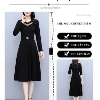Đầm trung niên sang trong dự tiệc cho mẹ bigsize phong cách Hàn Quốc dáng suông cao cấp đẹp MD03 Nữ Dress