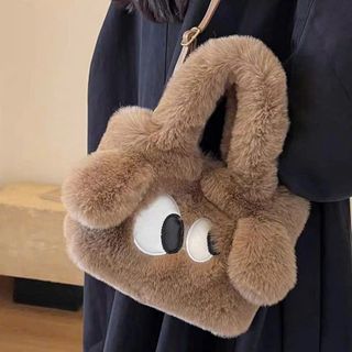 Túi xách tay đeo vai lông vũ