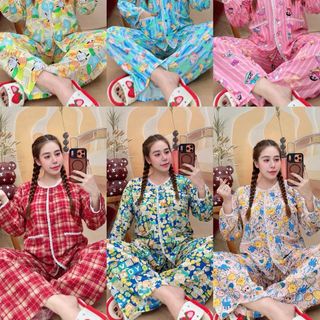 Bộ Đồ dài Cotton cổ cuốn viền bi baby. Nhận sản xuất 300bộ/mẫu ( Hàng Giá Tận Xưởng )