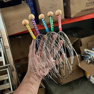 Cây Massage Đầu Thư Giãn, Dụng Cụ Gãi Đầu Hình Bạch Tuộc Xả Stress Tiện Ích - Giá Sỉ