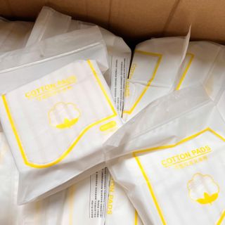 Bông Tẩy Trang Mèo Vàng 222 Miếng Cotton Pads, Bông Tẩy Trang 3 Lớp Mofa, Mềm Mịn, Dai, Không Rát Da, Không Cháy Khét - Giá Sỉ
