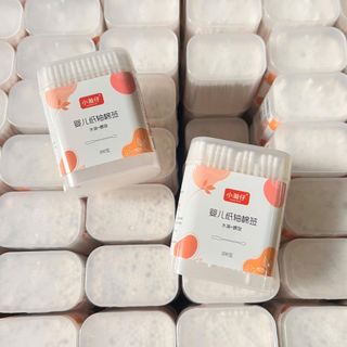 Hộp 200 Tăm Bông Em Bé 2 Đầu - Tăm Bông Em Bé Cao Cấp - Giá Sỉ