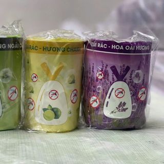 Túi Đựng Rác Có Dây Rút Chống Côn Trùng Có Mùi Hương Xua Đuổi Ruồi Muỗi Siêu Dai - Ngãi Cứu - Lavender - Chanh - Giá Sỉ
