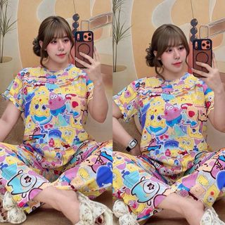 Bộ Đồ Dài Cotton hoạ tiết cute . Nhận sản xuất 300bo/mẫu . Hàng Giá Tận Xưởng