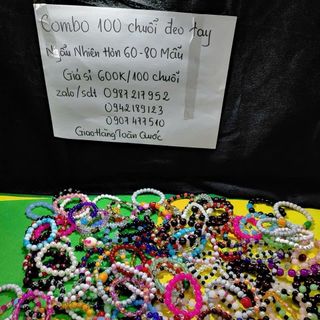 Combo 100 vong tay chuoi deo tay