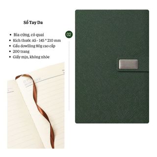 Quà tốt nghiệp sổ tay A5 và bút ký gồm hộp và túi đựng cao cấp