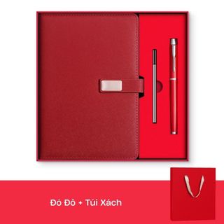 Quà tốt nghiệp sổ tay A5 và bút ký gồm hộp và túi đựng cao cấp