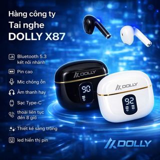 Tai nghe bluetooth không dây DOLLY X87, hàng Công Ty tích hợp Mic chống ồn thiết kế đẹp mắt