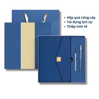 Box quà sổ tay bìa gập, bút ký, hộp, túi - Quà tặng tri ân, thầy cô, bạn bè