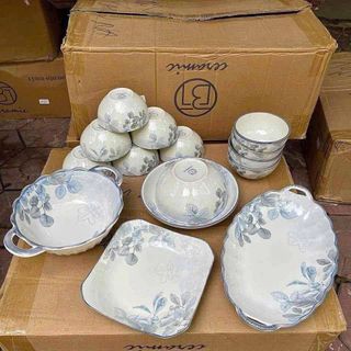 Bát Cơm Hoa Xám H01 (THÙNG 120C)