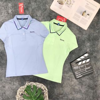 Áo cổ nữ thể thao chất 1 da