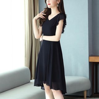 Váy trung niên cho mẹ bigsize cao cấp dự tiệc sang trọng thiết kế dáng suông đẹp - L163 Nữ Dress