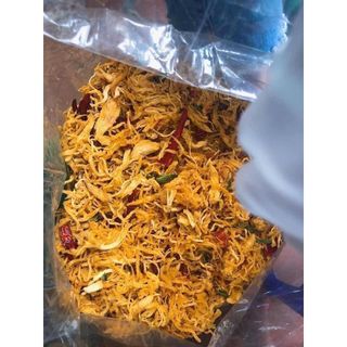 Khô gà lá chanh 0.5KG ngon sạch rẻ, chất lượng nổi tiếng , đặc sản ngon Sài Gòn gói