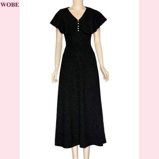 Đầm dạ hội trung niên chất nhũ kim sa co giãn cho mẹ dự tiệc sang trọng bigsize cao cấp DN14