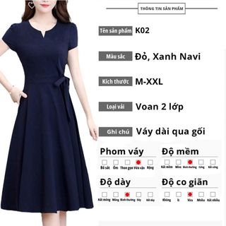 Đầm dự tiệc cho mẹ sang trọng bigsize cao cấp thiết kế dáng xòe đẹp - L03