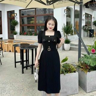 Đầm nữ dáng xoè năng động, trẻ trung, che khuyết điểm tốt - A01