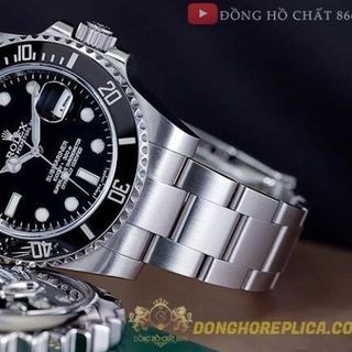 ĐỒNG HỒ NAM SIÊU CẤP RÔLET SUBMARINER DATE MÀU BẠC MÁY CƠ XỊN