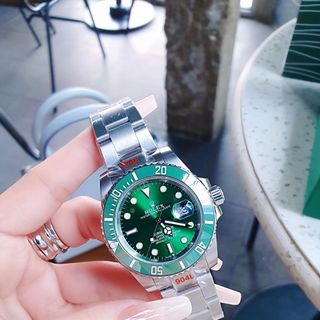 ĐỒNG HỒ NAM SIÊU CẤP RÔLET SUBMARINER DATE MÀU BẠC MÁY CƠ XỊN