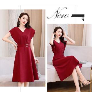 Đầm sang trong dự tiệc phong cách Hàn Quốc cao cấp co giãn bigsize dự tiệc thiết kế dáng suông đẹp L06