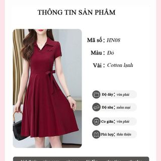 Đầm trung niên cho mẹ bigsize cao cấp dự tiệc sang trọng thiết kế dáng xoè đẹp HN08