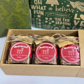 SET QUÀ sang trọng MUỐI CÁ LÁ É - ĐẶC SẢN TÂY NGUYÊN, làm quà tặng, quà biếu các dịp lễ