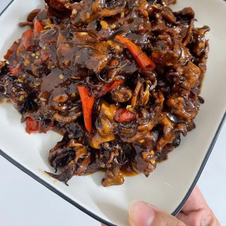 RÂU MỰC RIM ME, chua ngọt, cay vừa, món ăn vặt hoặc ăn với cơm - 300gr