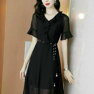 Đầm trung niên cho mẹ bigsize cao cấp dự tiệc sang trọng thiết kế dáng suông đẹp A09 Nữ Dress Women