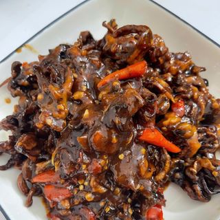 RÂU MỰC RIM ME, chua ngọt, cay vừa, món ăn vặt hoặc ăn với cơm - 300gr