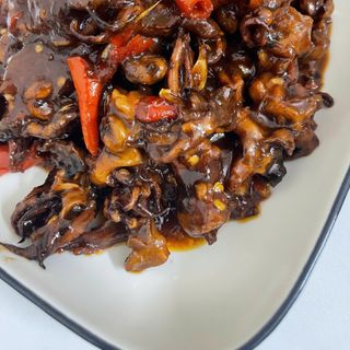 RÂU MỰC RIM ME, chua ngọt, cay vừa, món ăn vặt hoặc ăn với cơm - 300gr