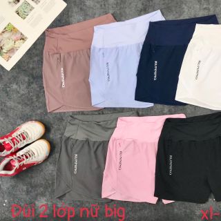 Quần đùi 2 lớp big size thể thao, phù hợp nhiều hoạt động ( tuyển sỉ thể thao toàn quốc)