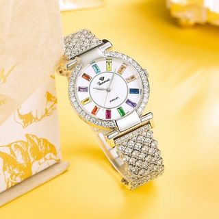 ĐỒNG HỒ NỮ CHÍNH NGẠCH FUNMEI F4604 ĐÍNH PHA LÊ FULLBOX HOÁ ĐƠN