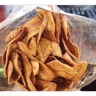 Chuối sấy Gia Lai 500gr không đường ngon, giòn rụm Snack Ăn Vặt