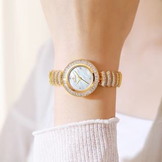 ĐỒNG HỒ NỮ CHÍNH HÃNG NHẬP CHÍNH NGẠCH FUNMEI F2049 ĐÍNH PHA LÊ FULLBOX  HOÁ ĐƠN