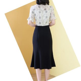 Đầm dự tiệc sang trọng bigsize cao cấp thiết kế dáng xòe đệp - P07