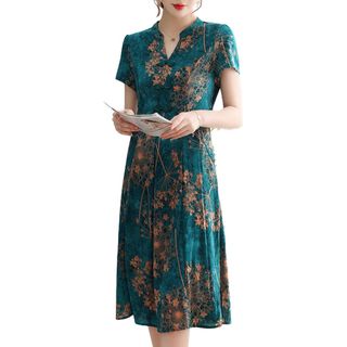 Đầm trung niên dành tặng mẹ, chất liệu lụa mềm mại, thiết kế dáng suông che khuyết điểm đẹp - P11 Nữ Dress