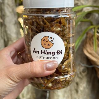 Cá cơm sê san rim tỏi ớt cay mặn vừa ăn, giòn, thơm, ngon, đưa cơm, có thể ăn vặt - hũ 200gr