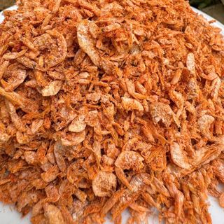 Tép khô, tép riu loại nhỏ, vị mặn, dùng nấu Bún riu