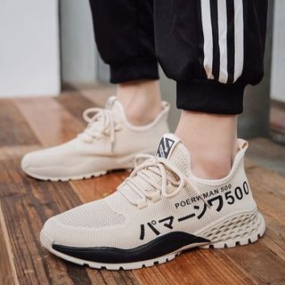 Giày sneaker thể thao nam buộc dây siêu nhẹ, chất liệu vải lưới tricot GN03