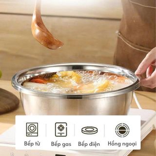 THAU INOX VIỀN LỚN GORILLA CHEF 20CM (T200)