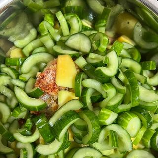 Mắm dưa - đu đủ giòn giòn, cay mặn vừa ăn, hàng công ty đảm bảo sạch sẽ, chất lượng 800GR Chua Food