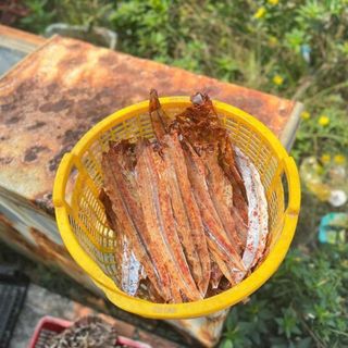 Khô cá hố tẩm vị 500gr, khô cá thịt dai, ngom, dùng cùng mắm me Food