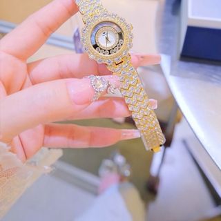 ĐỒNG HỒ NỮ CHÍNH HÃNG FUNMEI F2128 ĐÁ SWA XOAY FULLBOX HOÁ ĐƠN