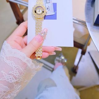 ĐỒNG HỒ NỮ CHÍNH HÃNG FUNMEI F2128 ĐÁ SWA XOAY FULLBOX HOÁ ĐƠN