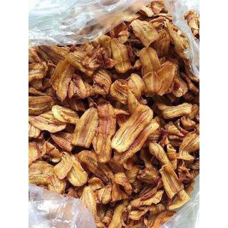 Chuối sấy Gia Lai 500gr không đường ngon, giòn rụm Snack Ăn Vặt