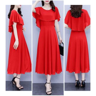 Đầm dự tiệc sang trọng bigsize cao cấp thiết kế dáng xòe đẹp, chất liệu voan cao cấp HN04