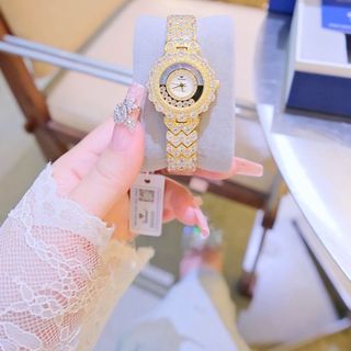 ĐỒNG HỒ NỮ CHÍNH HÃNG FUNMEI F2128 ĐÁ SWA XOAY FULLBOX HOÁ ĐƠN